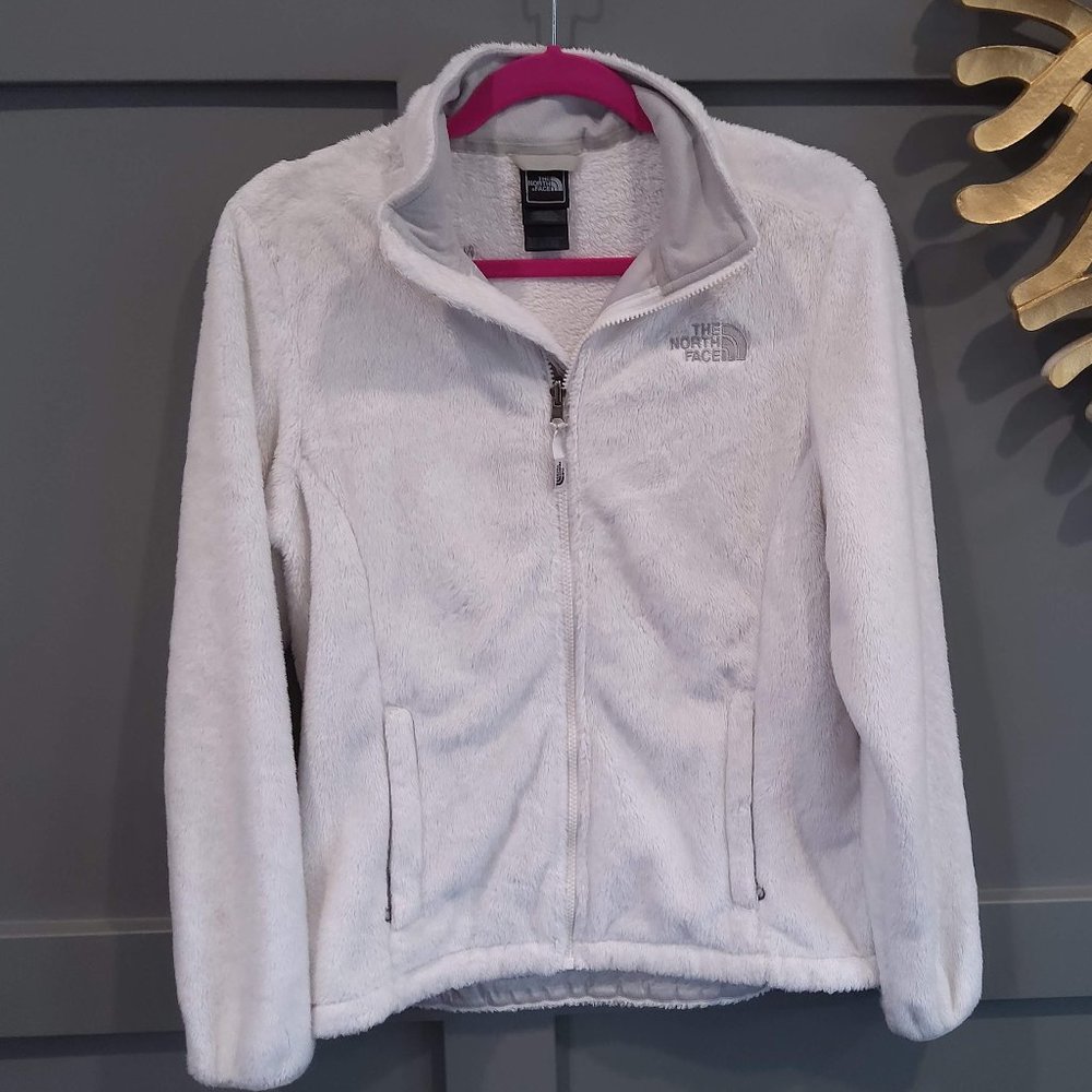 THE NORTH FACE White/Silver Furry Jacket size Medium